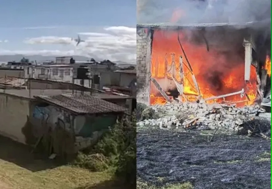 MÉXICO: SE ESTRELLÓ UNA AVIONETA, MURIERON 10 PERSONAS Y QUEDÓ TODO FILMADO