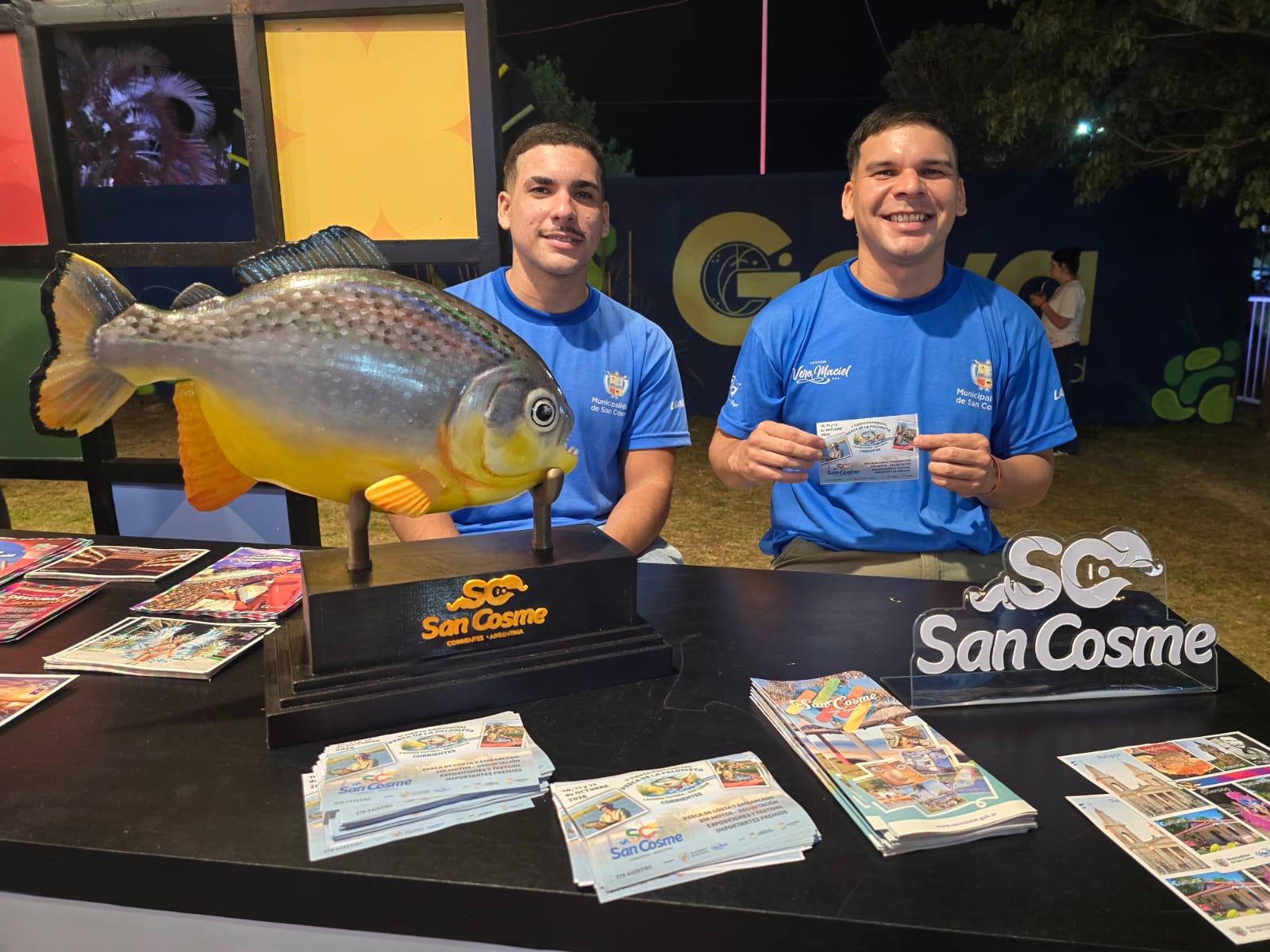 VARIOS MUNICIPIOS DE LA PROVINCIA PARTICIPARON OFRECIENDO SUS PRINCIPALES ATRACTIVOS Y PRODUCTOS TURÍSTICOS EN EL MUNDIAL DE PESCA DE GOYA